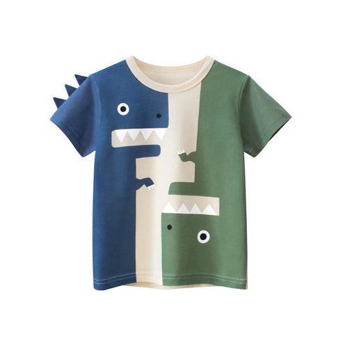 Children's Dislocation Dinosaur Short Sleeve T-shirt